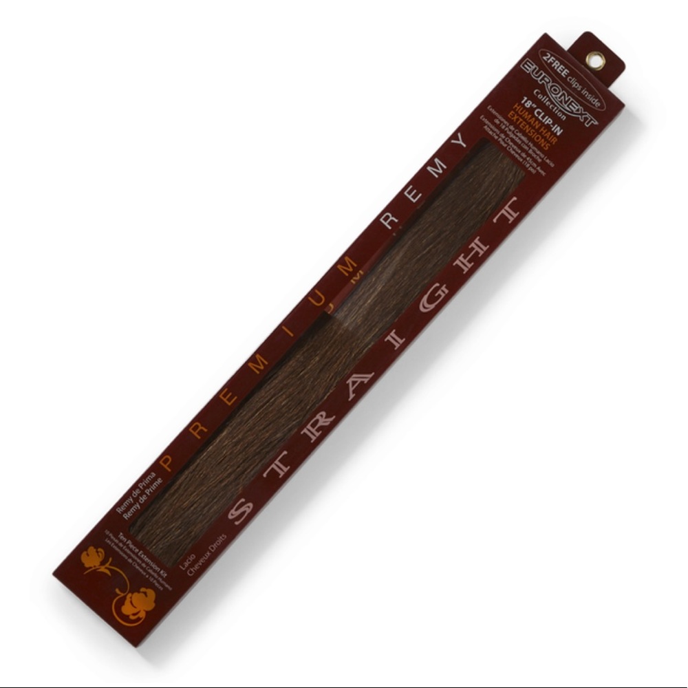 Premium Remy Hair Extensions 18” dark brown